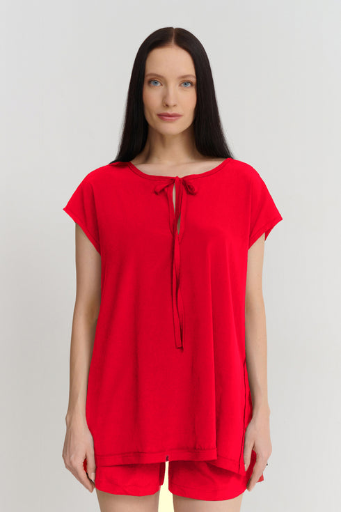 Shan Celine Silk Blouse With Boat Neckline